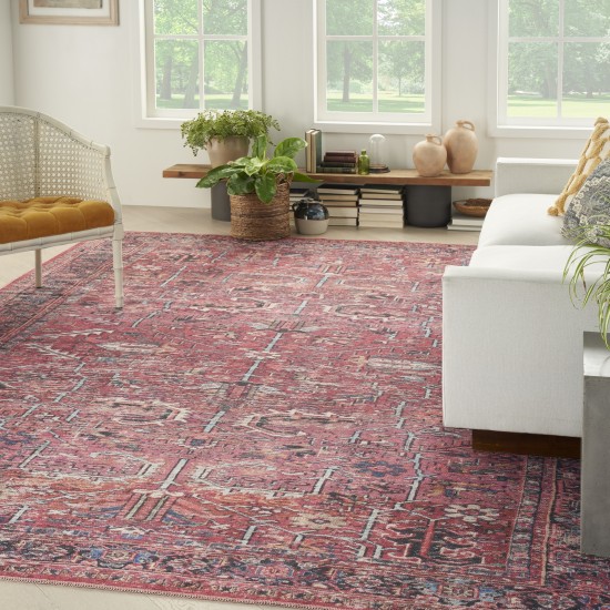 Nicole Curtis Series 1 SR102 Area Rug, Brick, 7'10" x 9'10"