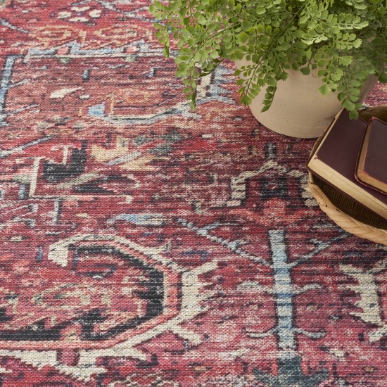 Nicole Curtis Series 1 SR102 Area Rug, Brick, 7'10" x 9'10"