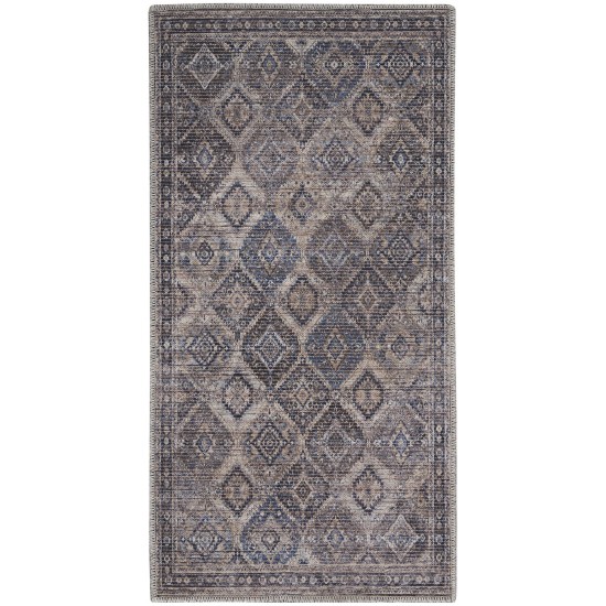 Nicole Curtis Series 1 SR103 Area Rug, Ivory/Latte, 2' x 3'9"