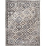 Nicole Curtis Series 1 SR103 Area Rug, Ivory/Latte, 7'10" x 9'10"