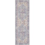 Nicole Curtis Series 1 SR104 Runner Rug, Blue/Multicolor, 2' x 6'