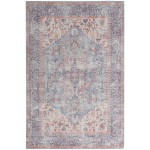 Nicole Curtis Series 1 SR104 Area Rug, Blue/Multicolor, 5'3" x 7'3"