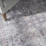 Nicole Curtis Series 1 SR104 Area Rug, Grey, 4' x 6'