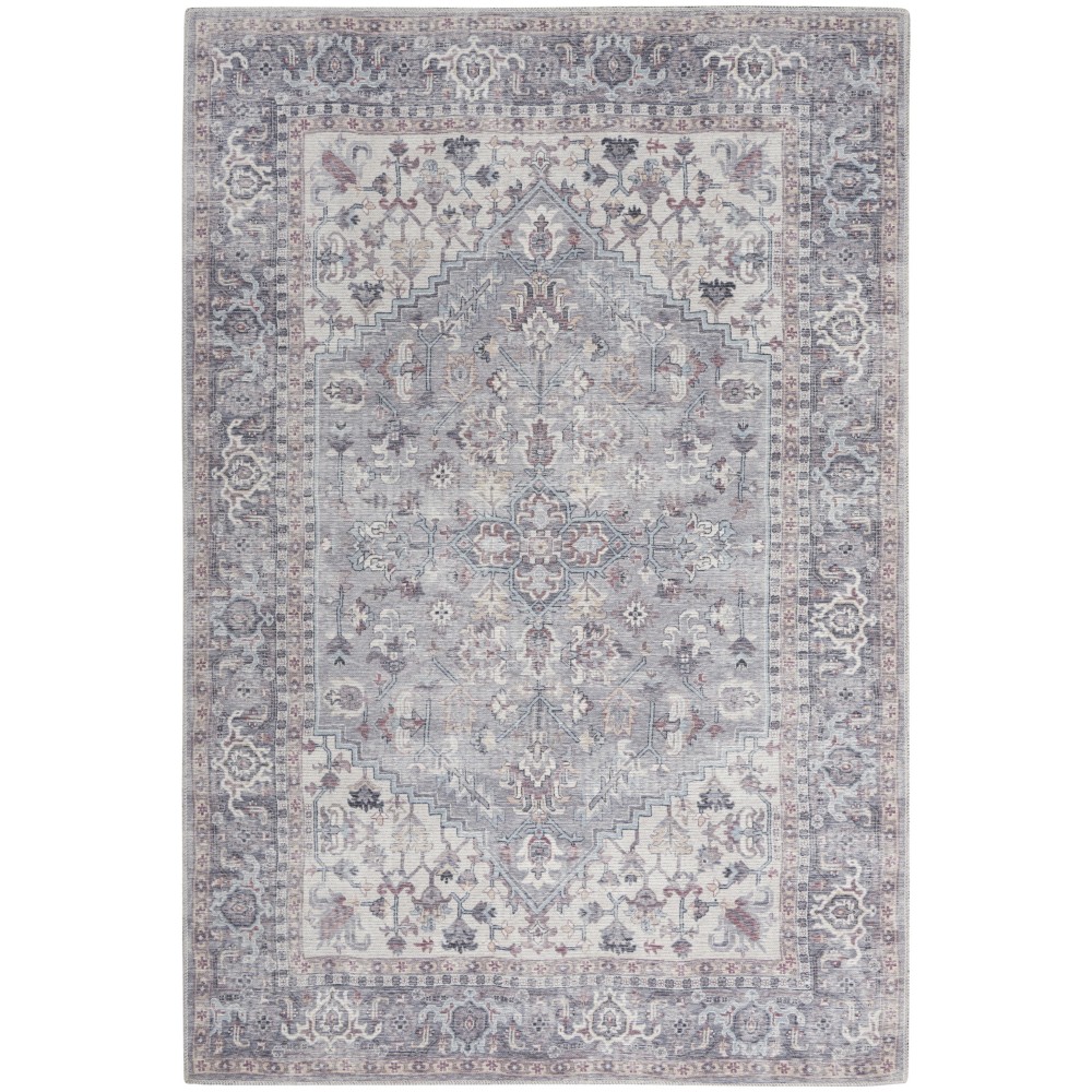 Nicole Curtis Series 1 SR104 Area Rug, Grey, 5'3" x 7'3" Nicole Curtis Series 1 SR104 Area Rug, Grey, 5'3" x 7'3"