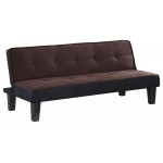 ACME Hamar Adjustable Sofa, Chocolate Flannel Fabric