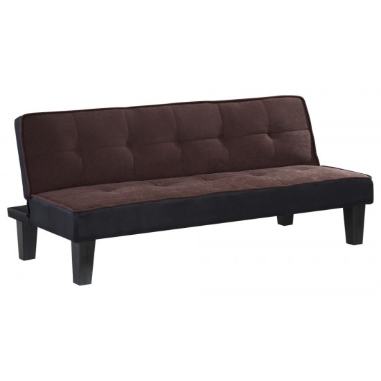 ACME Hamar Adjustable Sofa, Chocolate Flannel Fabric