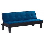 ACME Hamar Adjustable Sofa, Blue Flannel Fabric