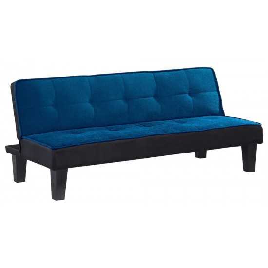 ACME Hamar Adjustable Sofa, Blue Flannel Fabric