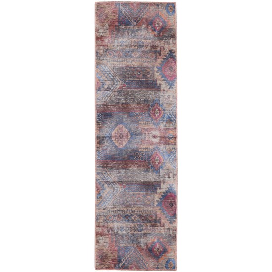 Nicole Curtis Series 1 SR106 Runner Rug, Multicolor, 2' x 6'