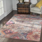 Nicole Curtis Series 1 SR106 Area Rug, Multicolor, 4' x 6'