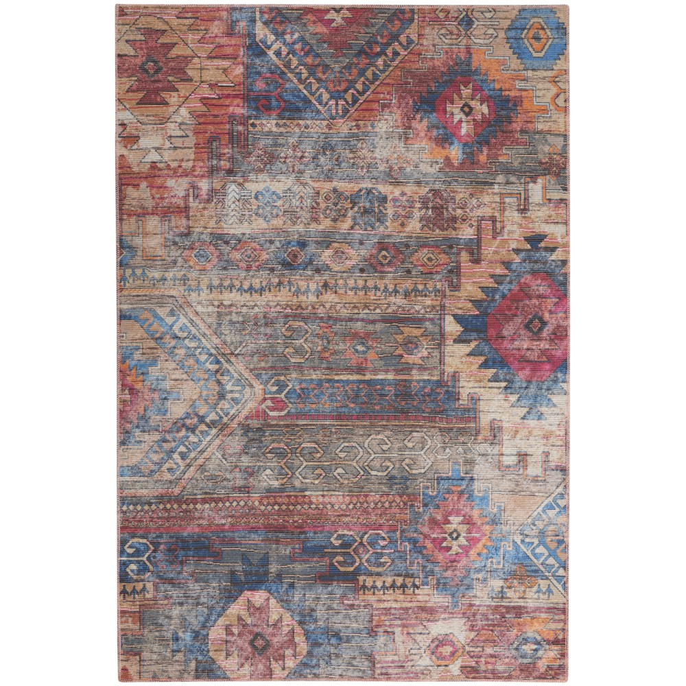 Nicole Curtis Series 1 SR106 Area Rug, Multicolor, 5'3" x 7'3"