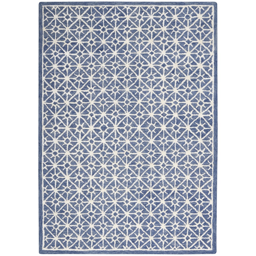 Nicole Curtis Series 2 SR201 Area Rug, Blue, 3'9" x 5'9"