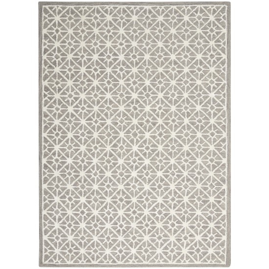 Nicole Curtis Series 2 SR201 Area Rug, Grey, 5'3" x 7'3"