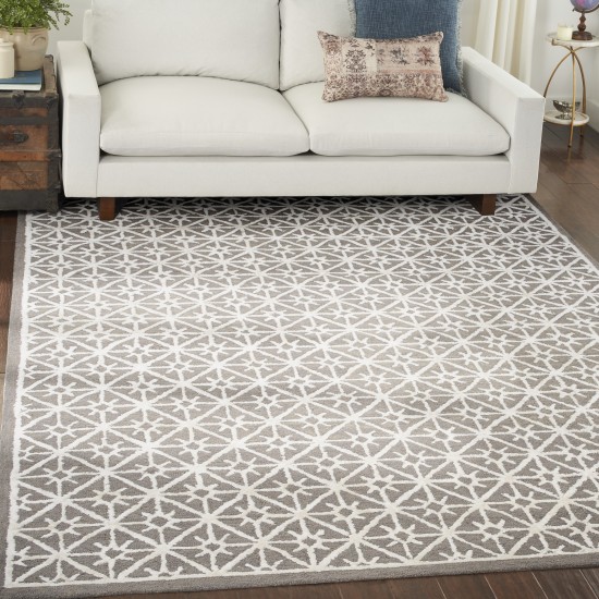 Nicole Curtis Series 2 SR201 Area Rug, Grey, 7'9" x 9'9"