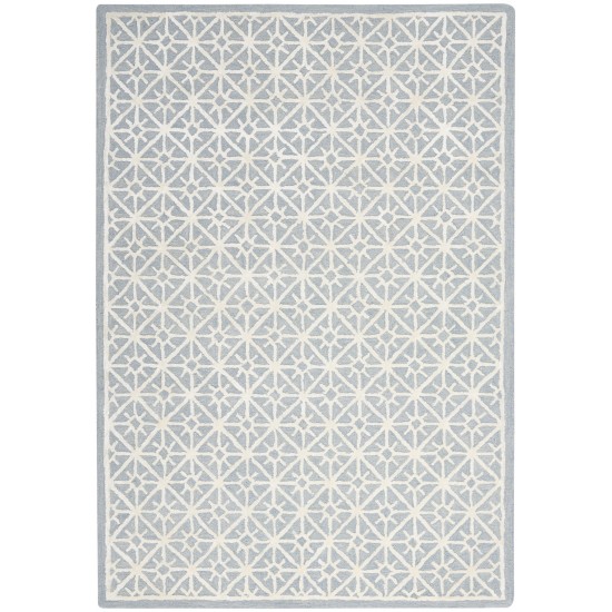 Nicole Curtis Series 2 SR201 Area Rug, Light Blue, 5'3" x 7'3"