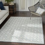 Nicole Curtis Series 2 SR201 Area Rug, Light Blue, 5'3" x 7'3"