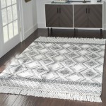 Nicole Curtis Series 3 SR301 Area Rug, Grey/Ivory, 4' x 6'