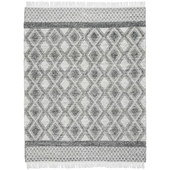 Nicole Curtis Series 3 SR301 Area Rug, Grey/Ivory, 8' x 10'6"