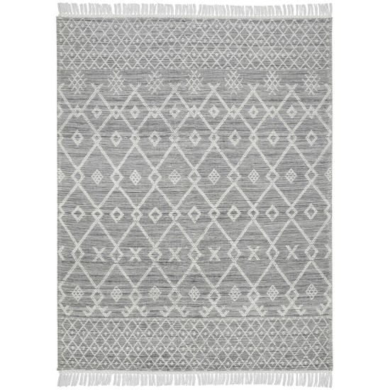 Nicole Curtis Series 3 SR302 Area Rug, Grey/Ivory, 8' x 10'6"