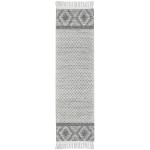 Nicole Curtis Series 3 SR303 Runner Rug, Grey/Ivory, 2'3" x 8'