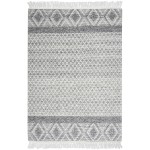 Nicole Curtis Series 3 SR303 Area Rug, Grey/Ivory, 5'3" x 7'6"