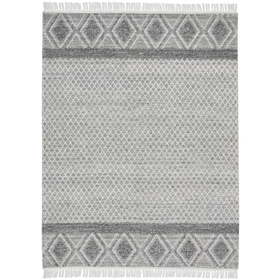 Nicole Curtis Series 3 SR303 Area Rug, Grey/Ivory, 8' x 10'6"