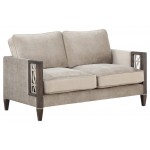 ACME Peregrine Loveseat, Velvet & Walnut