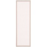 Nourison Sisal Soft SSF02 Runner Rug, White, 2'6" x 8'