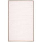 Nourison Sisal Soft SSF02 Area Rug, White, 5' x 8'