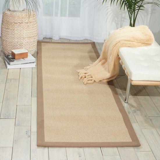 Nourison Sisal Soft SSF05 Runner Rug, Hazelnut, 2'6" x 8'