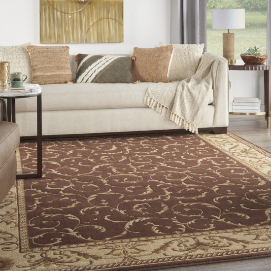 Nourison Somerset ST02 Area Rug, Brown, 7'9" x 10'10"