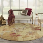 Nourison Somerset ST18 Area Rug, Beige, 7'9" x Round