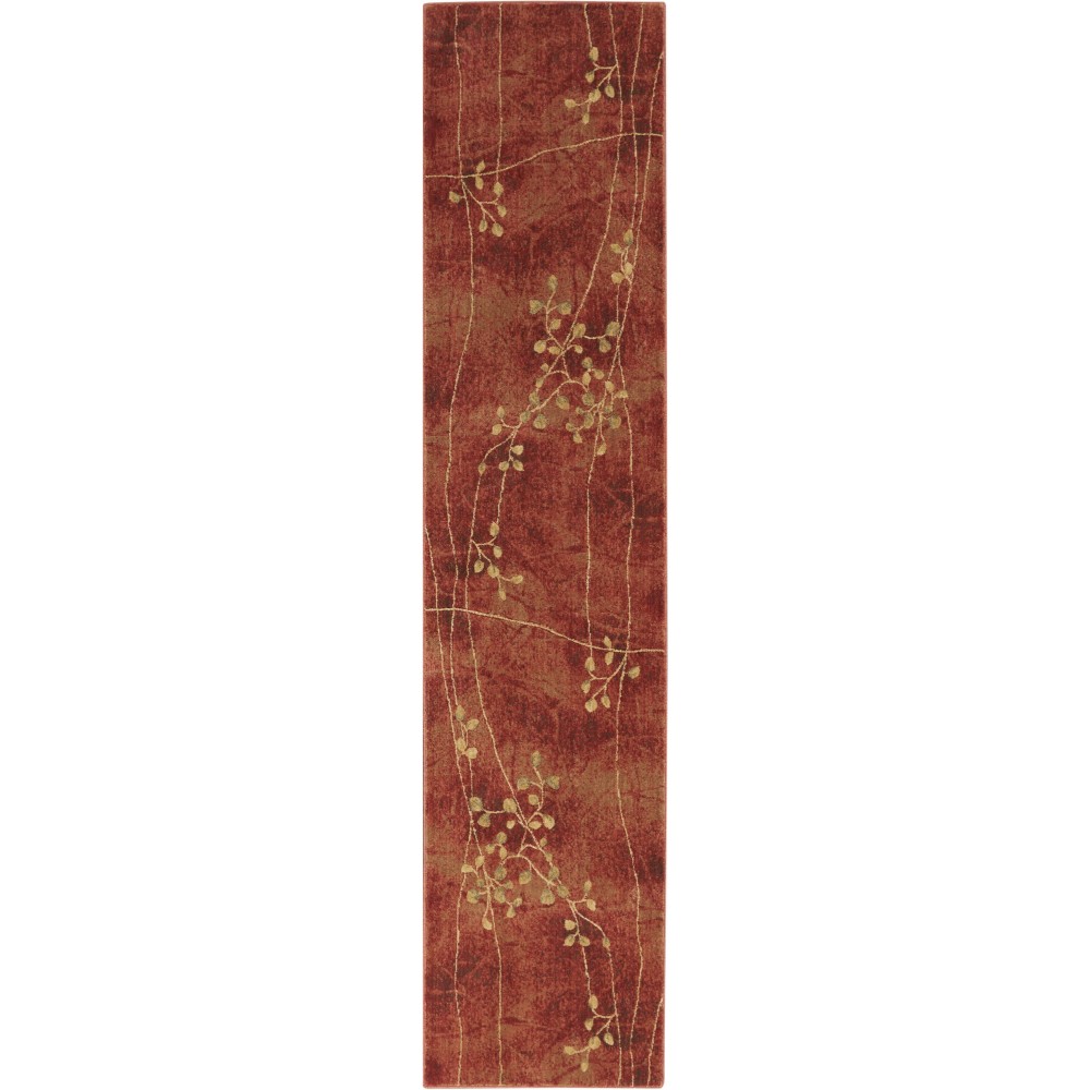 Nourison Somerset ST74 Runner Rug, Flame, 2'3" x 10'