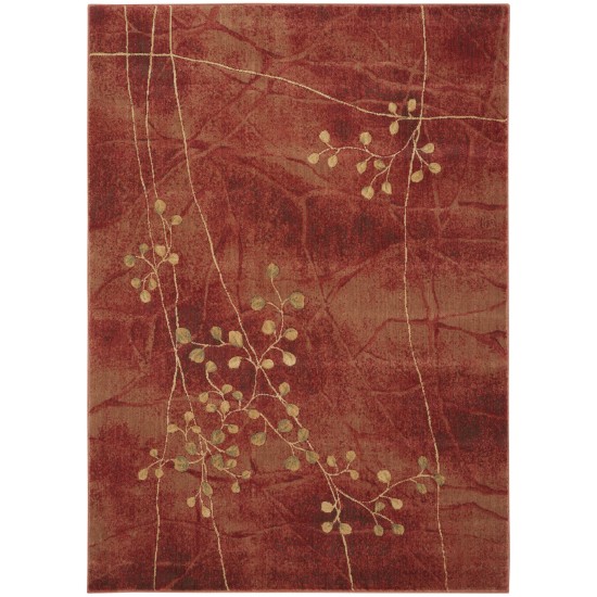 Nourison Somerset ST74 Area Rug, Flame, 5'3" x 7'5"