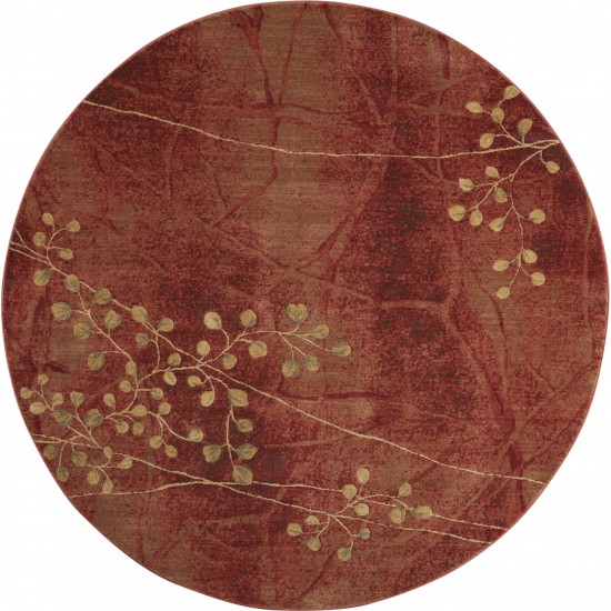 Nourison Somerset ST74 Area Rug, Flame, 7'9" x Round