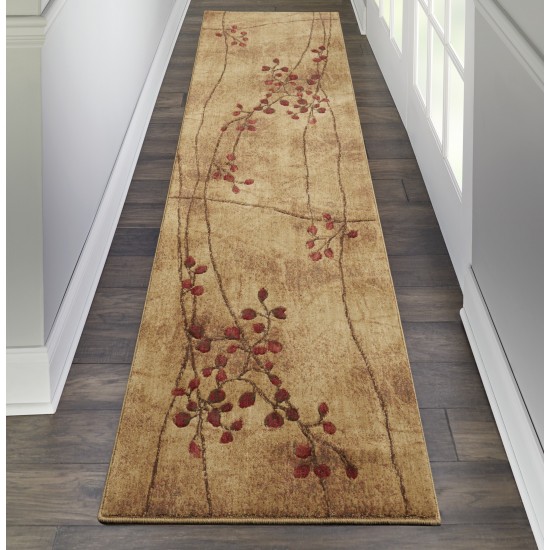 Nourison Somerset ST74 Runner Rug, Latte, 2'3" x 10'