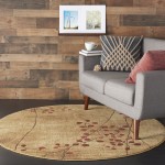 Nourison Somerset ST74 Area Rug, Latte, 3' 6" x Round