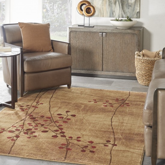 Nourison Somerset ST74 Area Rug, Latte, 5'3" x 7'5"