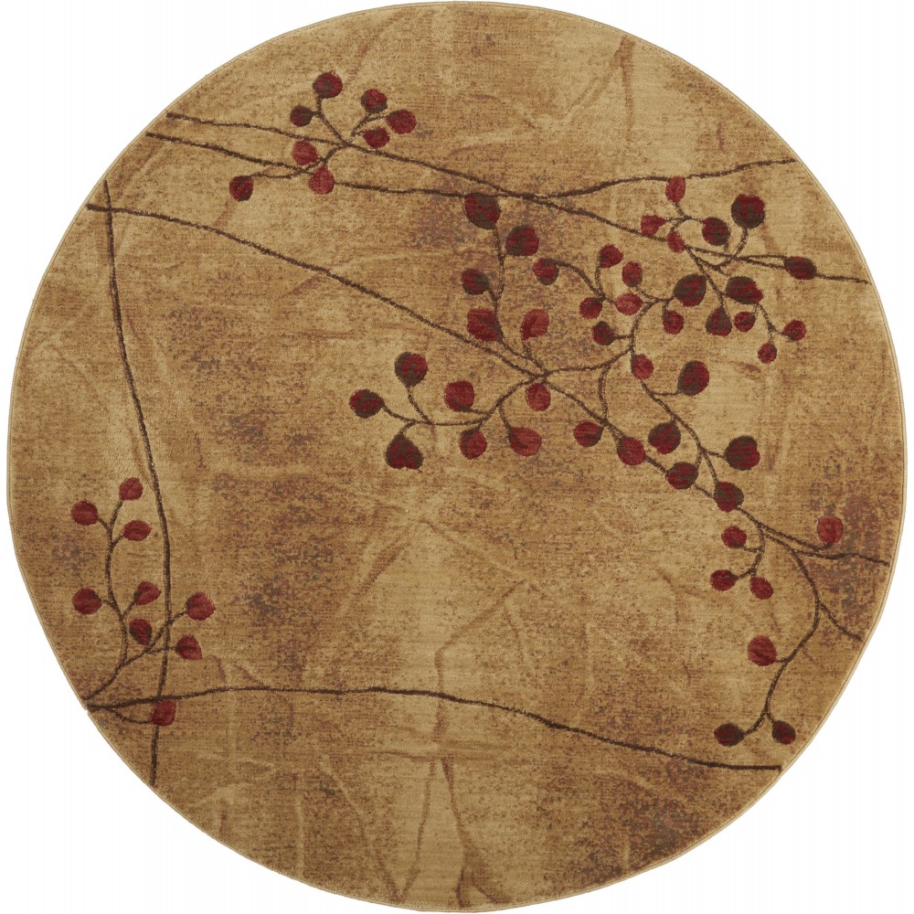 Nourison Somerset ST74 Area Rug, Latte, 7'9" x Round Nourison Somerset ST74 Area Rug, Latte, 7'9" x Round