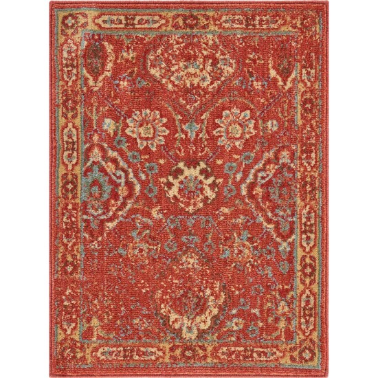 Nourison Somerset ST90 Area Rug, Brick, 2' x 2'9"