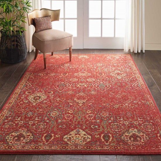 Nourison Somerset ST90 Area Rug, Brick, 5'3" x 7'5"