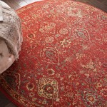 Nourison Somerset ST90 Area Rug, Brick, 5'6" x Round