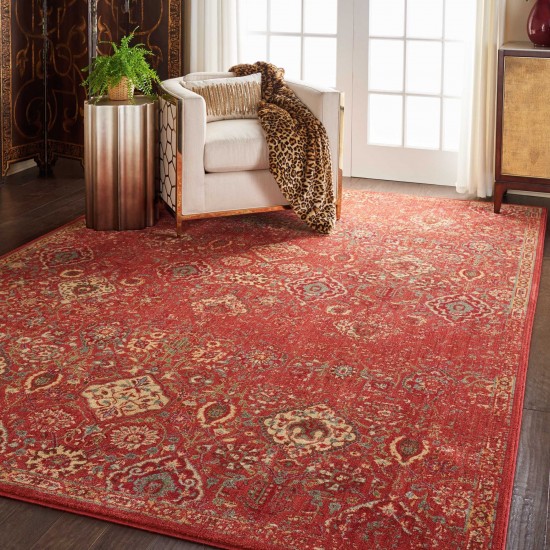 Nourison Somerset ST90 Area Rug, Brick, 7'9" x 10'10"