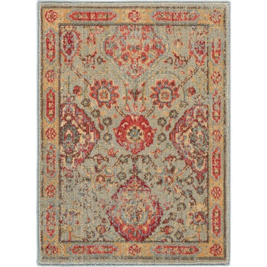 Nourison Somerset ST90 Area Rug, Light Green, 2' x 2'9"