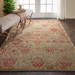 Nourison Somerset ST90 Area Rug, Light Green, 3'6" x 5'6"