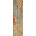 Nourison Somerset ST91 Runner Rug, Teal/Multicolor, 2' x 5'9"