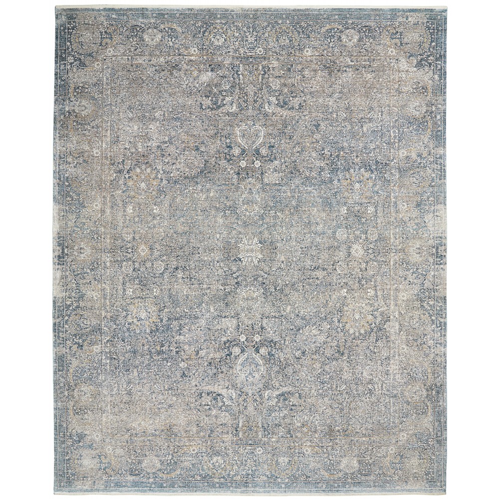 Nourison Starry Nights STN01 Area Rug, Cream/Blue, 8'6" x 11'6"