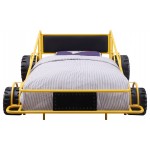 ACME Taban Twin Bed, Yellow & Black PU