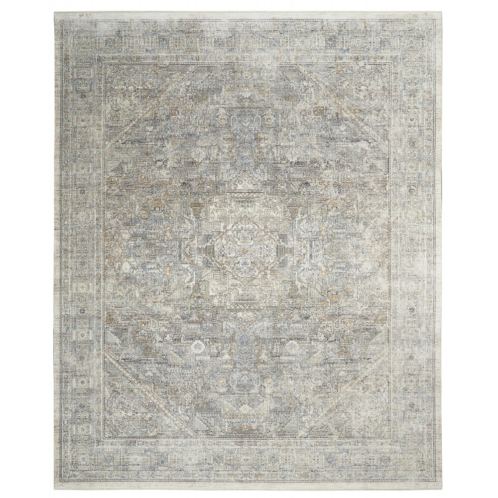 Nourison Starry Nights STN02 Area Rug, Cream/Grey, 8' x 10' Nourison Starry Nights STN02 Area Rug, Cream/Grey, 8' x 10'