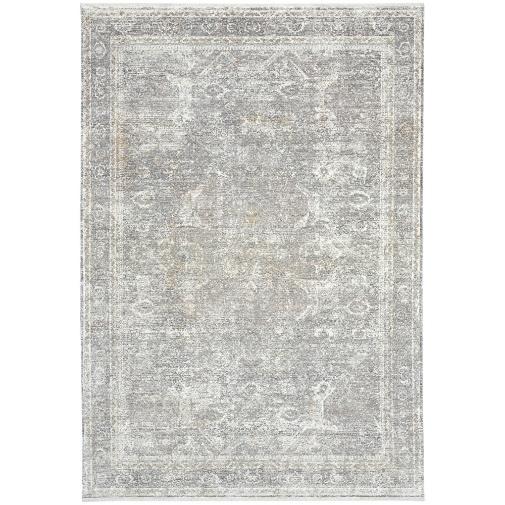 Nourison Starry Nights STN03 Area Rug, Silver/Cream, 5'3" x 7'3"